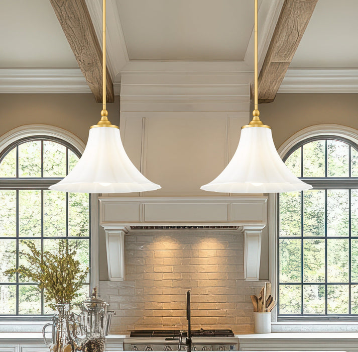 Pendant Z-Lite 1958P16-MGLD Modern Gold Fleur 1 Light Pendant Z-Lite