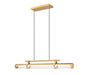 Linear Chandelier Z-Lite 1959-44L-MGLD-LED Modern Gold Benoit 1 Light Linear Chandelier Z-Lite