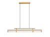 Linear Chandelier Z-Lite 1959-44L-MGLD-LED Modern Gold Benoit 1 Light Linear Chandelier Z-Lite