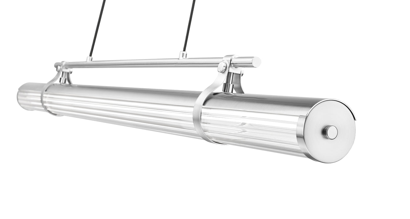 Linear Chandelier Z-Lite 1959-54L-BN-LED Brushed Nickel Benoit 1 Light Linear Chandelier Z-Lite