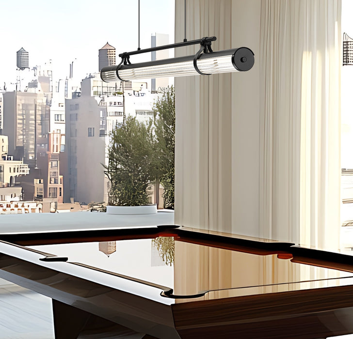 Linear Chandelier Z-Lite 1959-54L-MB-LED Matte Black Benoit 1 Light Linear Chandelier Z-Lite