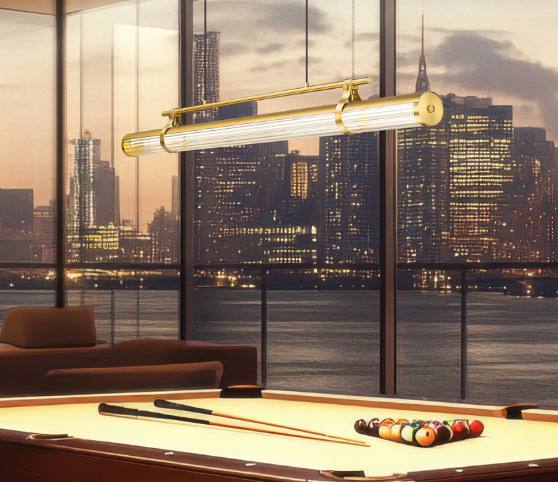 Linear Chandelier Z-Lite 1959-54L-MGLD-LED Modern Gold Benoit 1 Light Linear Chandelier Z-Lite