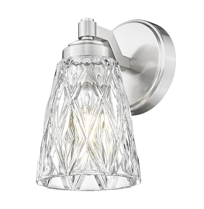 Wall Sconce Z-Lite 1960-1S-BN Brushed Nickel Andree 1 Light Wall Sconce Z-Lite