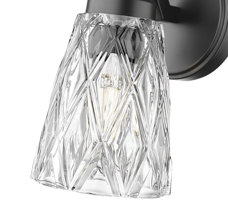 Wall Sconce Z-Lite 1960-1S-MB Matte Black Andree 1 Light Wall Sconce Z-Lite