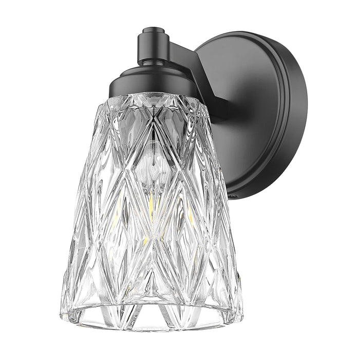 Wall Sconce Z-Lite 1960-1S-MB Matte Black Andree 1 Light Wall Sconce Z-Lite