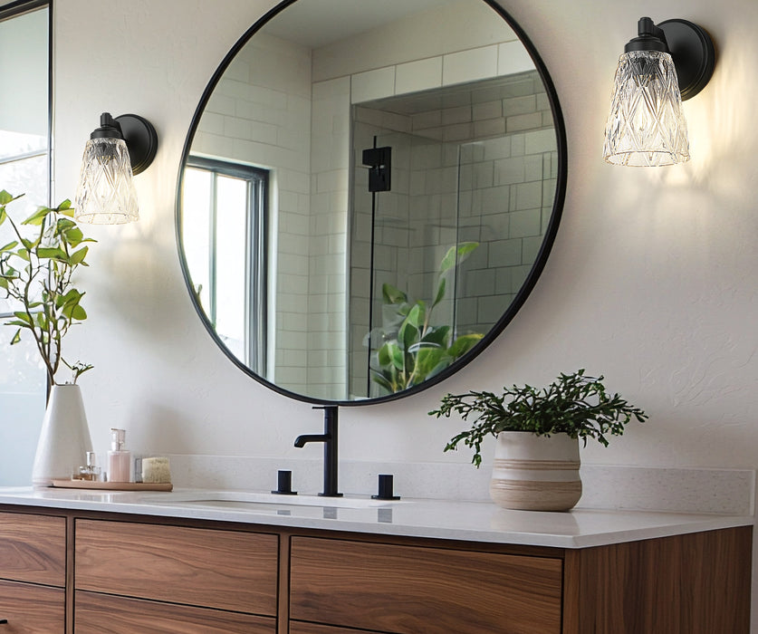 Wall Sconce Z-Lite 1960-1S-MB Matte Black Andree 1 Light Wall Sconce Z-Lite