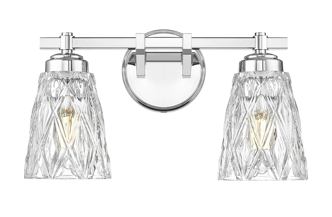 Vanity Z-Lite 1960-2V-CH Chrome Andree 2 Light Vanity Z-Lite