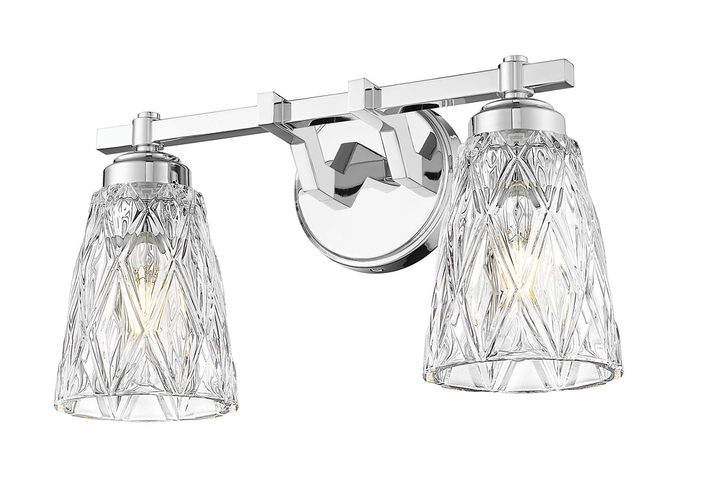 Vanity Z-Lite 1960-2V-CH Chrome Andree 2 Light Vanity Z-Lite