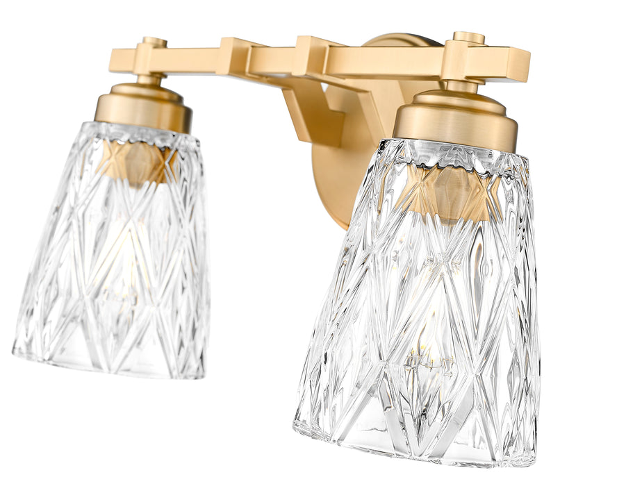 Vanity Z-Lite 1960-2V-MGLD Modern Gold Andree 2 Light Vanity Z-Lite