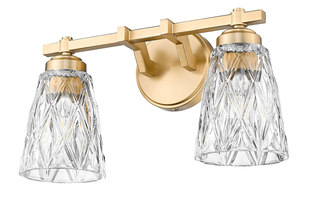 Vanity Z-Lite 1960-2V-MGLD Modern Gold Andree 2 Light Vanity Z-Lite