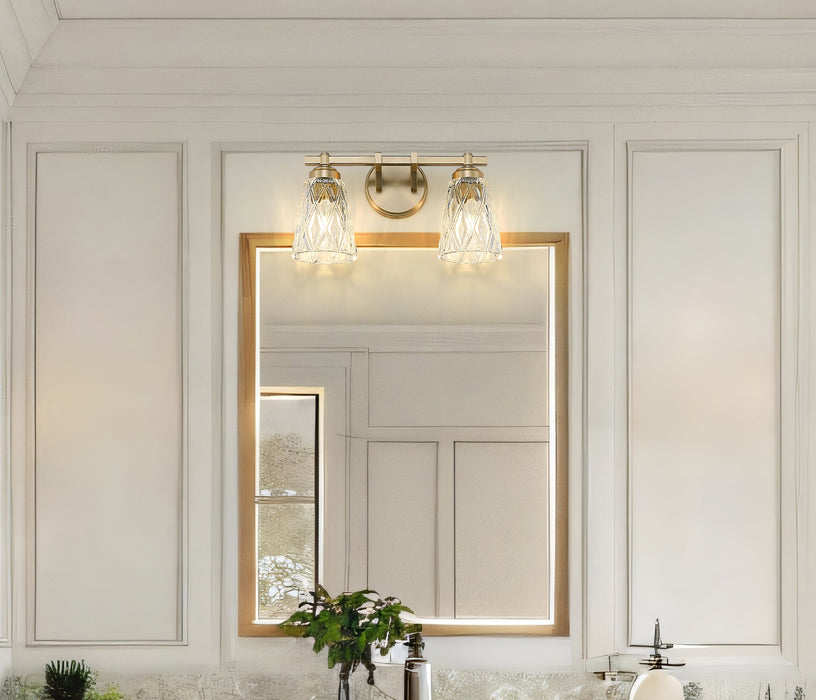 Vanity Z-Lite 1960-2V-MGLD Modern Gold Andree 2 Light Vanity Z-Lite