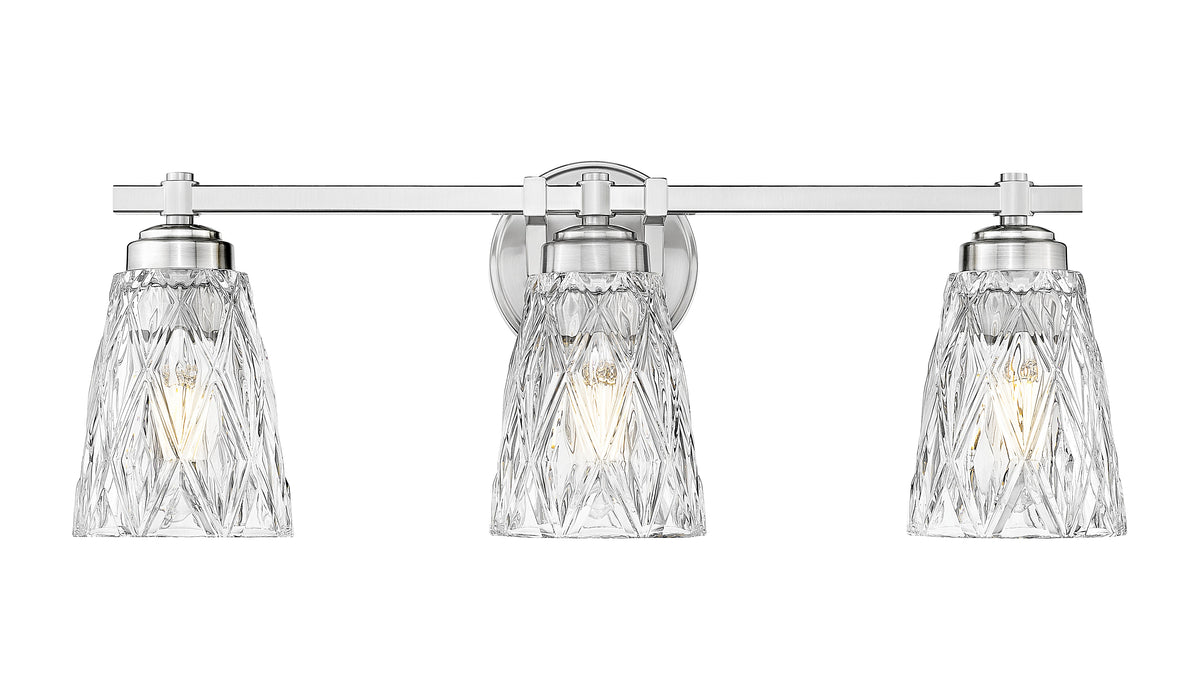 Vanity Z-Lite 1960-3V-BN Brushed Nickel Andree 3 Light Vanity Z-Lite