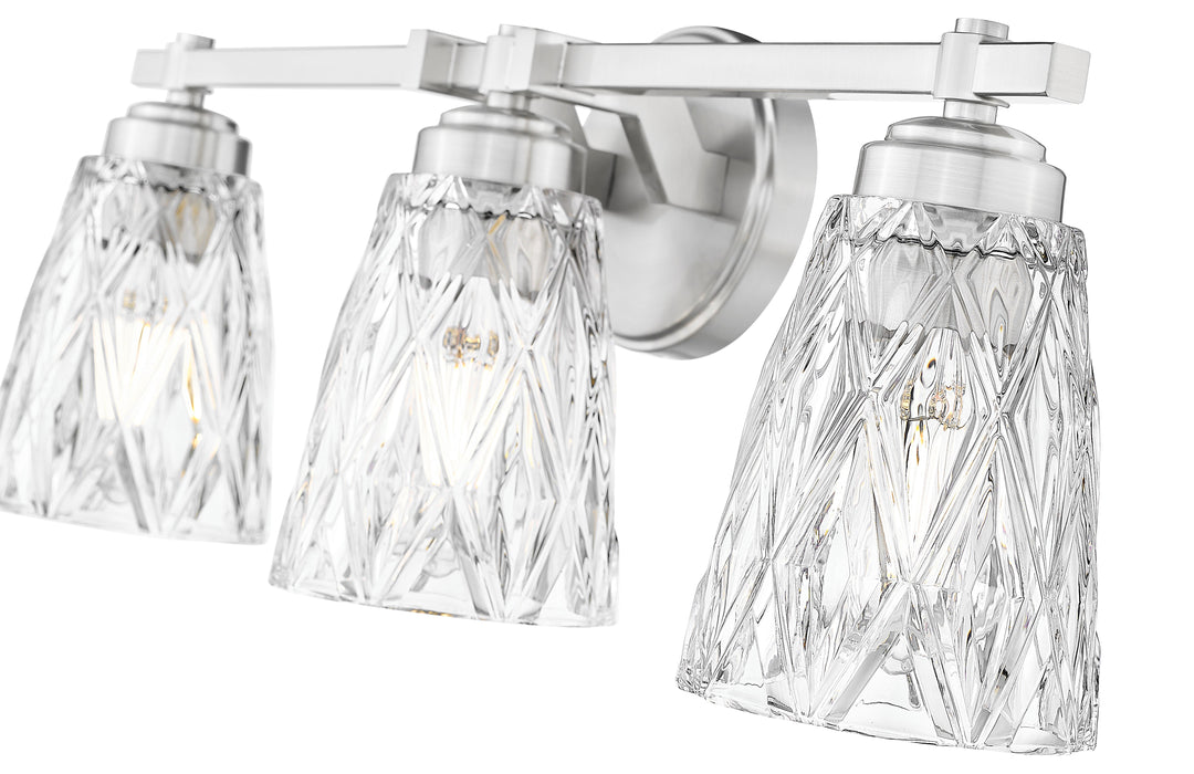 Vanity Z-Lite 1960-3V-BN Brushed Nickel Andree 3 Light Vanity Z-Lite