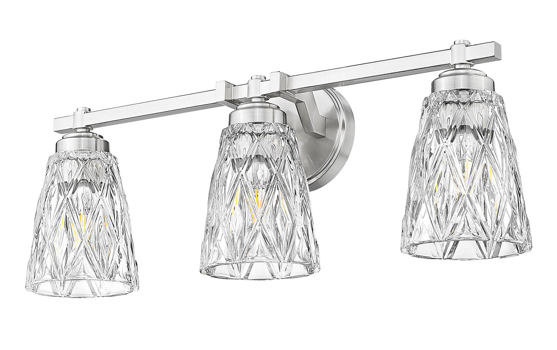 Vanity Z-Lite 1960-3V-BN Brushed Nickel Andree 3 Light Vanity Z-Lite