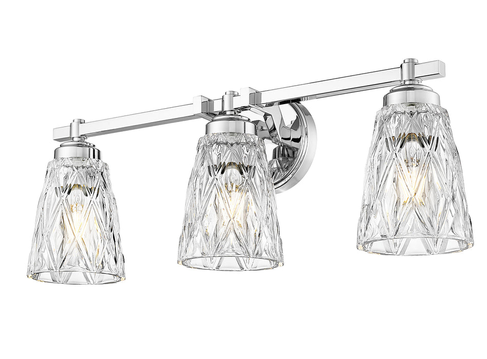Vanity Z-Lite 1960-3V-CH Chrome Andree 3 Light Vanity Z-Lite