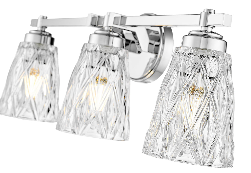 Vanity Z-Lite 1960-3V-CH Chrome Andree 3 Light Vanity Z-Lite