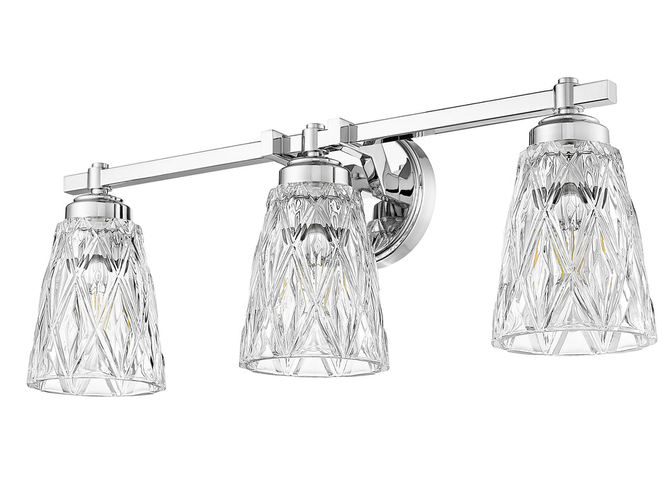 Vanity Z-Lite 1960-3V-CH Chrome Andree 3 Light Vanity Z-Lite