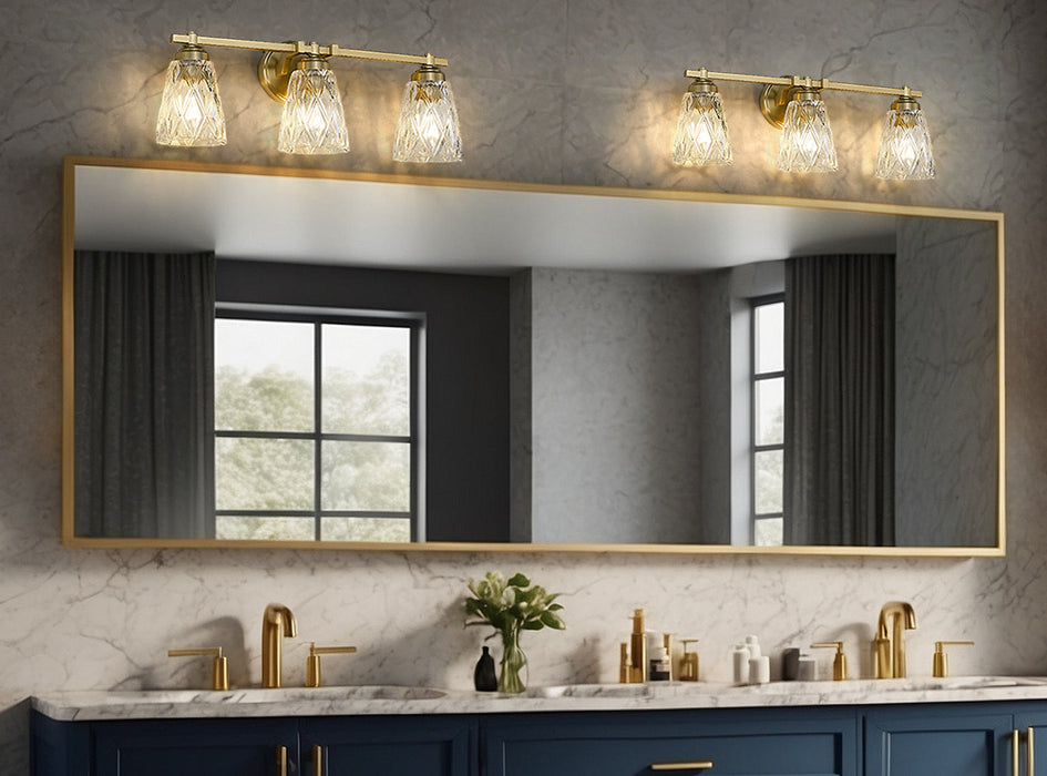 Vanity Z-Lite 1960-3V-MGLD Modern Gold Andree 3 Light Vanity Z-Lite