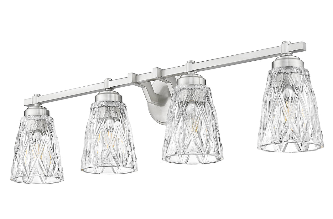 Vanity Z-Lite 1960-4V-BN Brushed Nickel Andree 4 Light Vanity Z-Lite