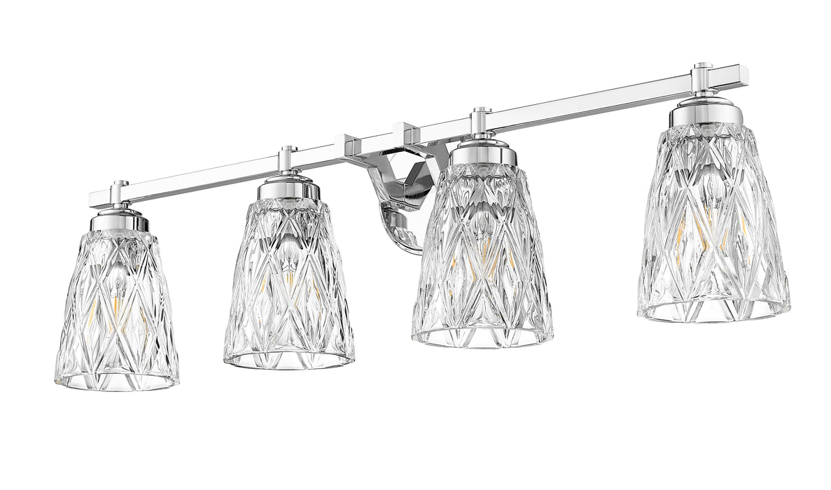 Vanity Z-Lite 1960-4V-CH Chrome Andree 4 Light Vanity Z-Lite