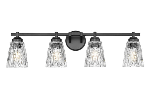 Vanity Z-Lite 1960-4V-MB Matte Black Andree 4 Light Vanity Z-Lite
