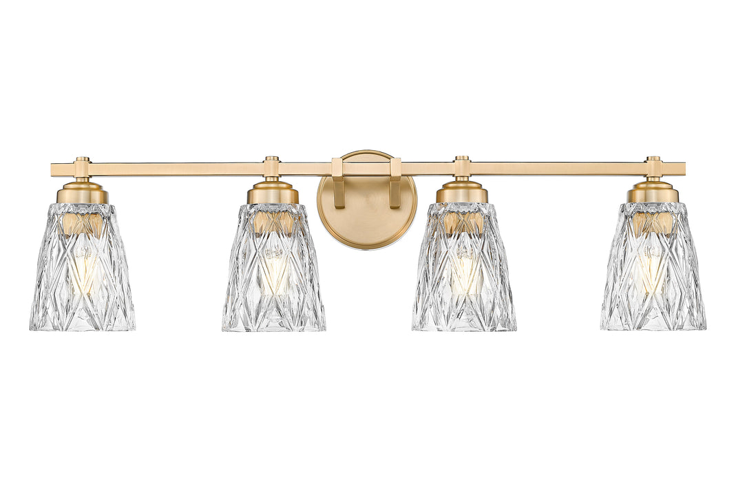 Vanity Z-Lite 1960-4V-MGLD Modern Gold Andree 4 Light Vanity Z-Lite