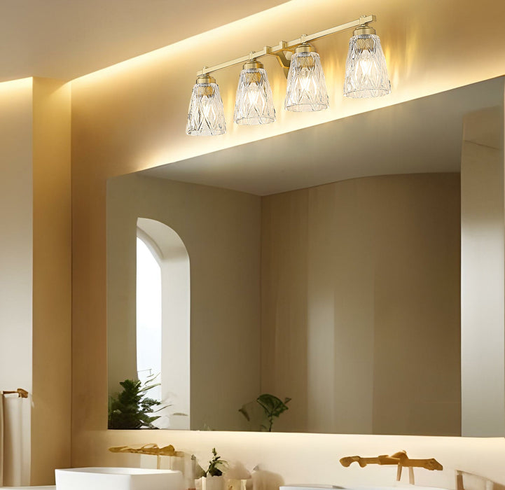 Vanity Z-Lite 1960-4V-MGLD Modern Gold Andree 4 Light Vanity Z-Lite