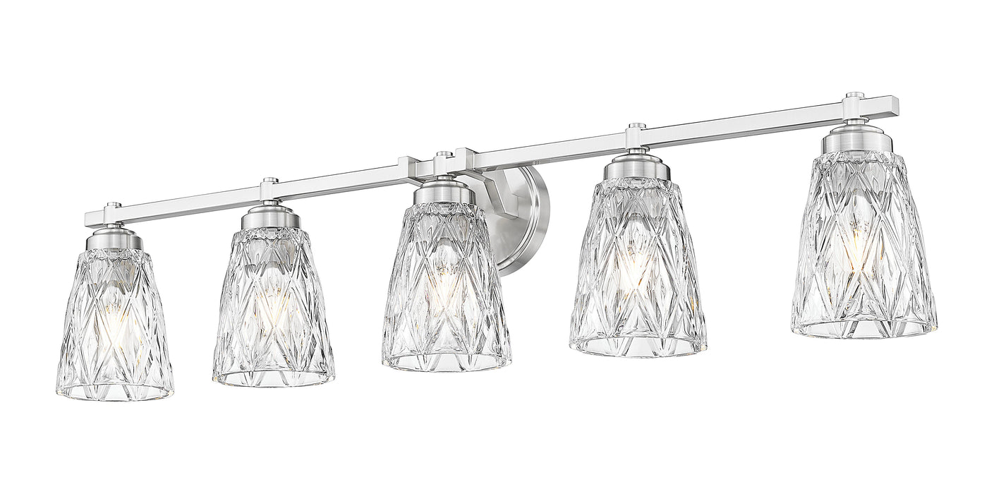 Vanity Z-Lite 1960-5V-BN Brushed Nickel Andree 5 Light Vanity Z-Lite