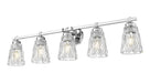 Vanity Z-Lite 1960-5V-CH Chrome Andree 5 Light Vanity Z-Lite
