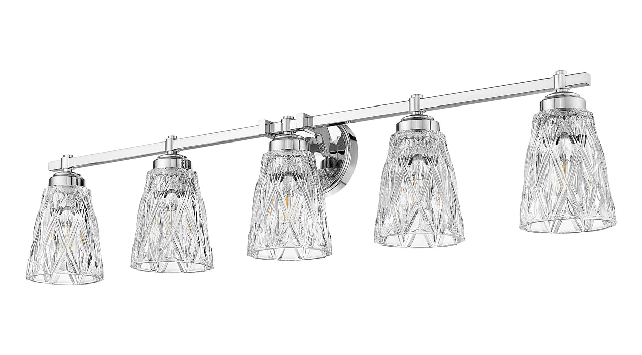 Vanity Z-Lite 1960-5V-CH Chrome Andree 5 Light Vanity Z-Lite