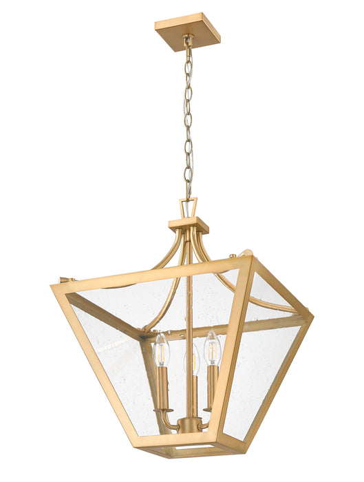 Chandelier Z-Lite 1961-3C-RB Rubbed Brass Montalcino 3 Light Chandelier Z-Lite