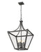 Chandelier Z-Lite 1961-4C-IO Iron Ore Montalcino 4 Light Chandelier Z-Lite