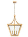 Chandelier Z-Lite 1961-4C-RB Rubbed Brass Montalcino 4 Light Chandelier Z-Lite