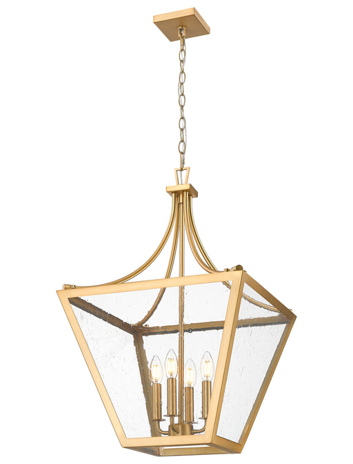 Chandelier Z-Lite 1961-4C-RB Rubbed Brass Montalcino 4 Light Chandelier Z-Lite