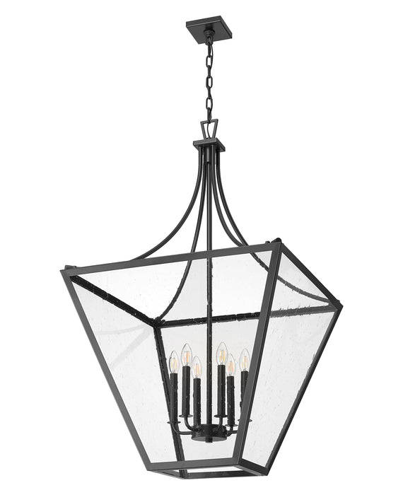 Chandelier Z-Lite 1961-6IO Iron Ore Montalcino 6 Light Chandelier Z-Lite