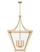 Chandelier Z-Lite 1961-6RB Rubbed Brass Montalcino 6 Light Chandelier Z-Lite