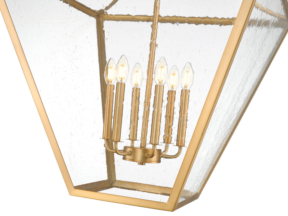 Chandelier Z-Lite 1961-6RB Rubbed Brass Montalcino 6 Light Chandelier Z-Lite