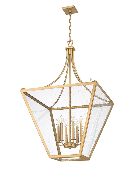 Chandelier Z-Lite 1961-6RB Rubbed Brass Montalcino 6 Light Chandelier Z-Lite