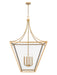 Chandelier Z-Lite 1961-8RB Rubbed Brass Montalcino 8 Light Chandelier Z-Lite