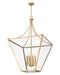 Chandelier Z-Lite 1961-8RB Rubbed Brass Montalcino 8 Light Chandelier Z-Lite