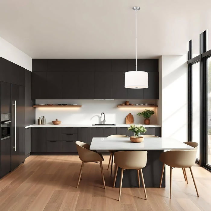 Pendant Z-Lite 1962P12-BN-LED Brushed Nickel Linden 1 Light Pendant Z-Lite