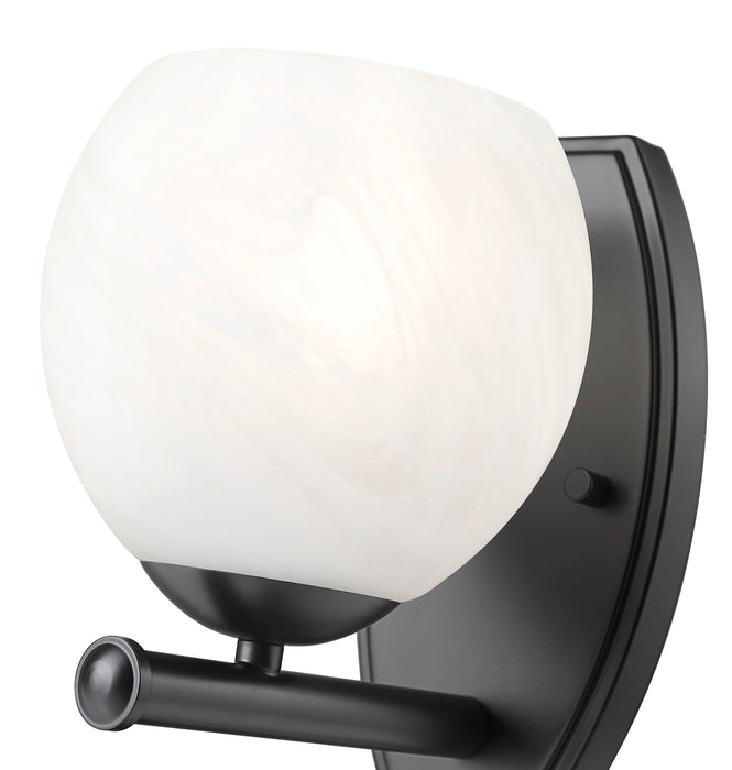 Wall Sconce Z-Lite 1963-1S-MB Matte Black Colette 1 Light Wall Sconce Z-Lite