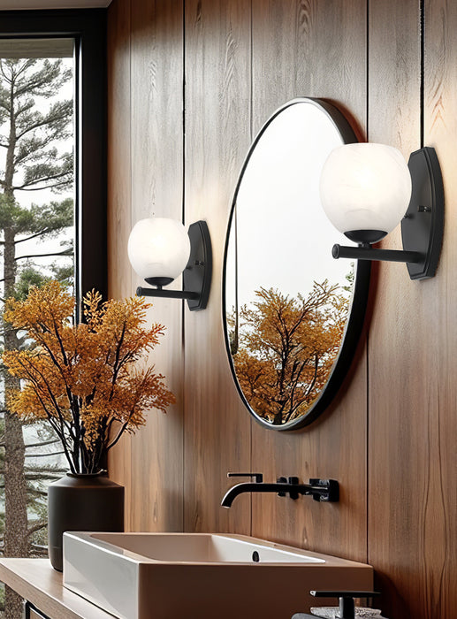 Wall Sconce Z-Lite 1963-1S-MB Matte Black Colette 1 Light Wall Sconce Z-Lite