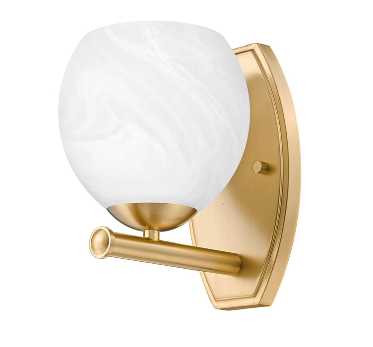 Wall Sconce Z-Lite 1963-1S-MGLD Modern Gold Colette 1 Light Wall Sconce Z-Lite