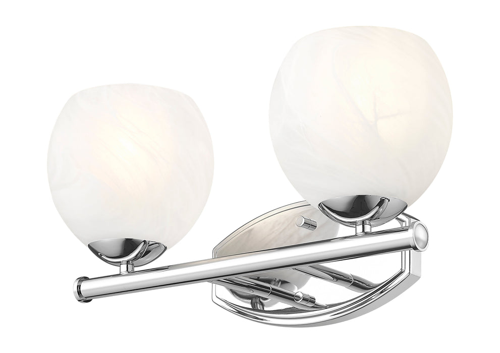 Vanity Z-Lite 1963-2V-CH Chrome Colette 2 Light Vanity Z-Lite
