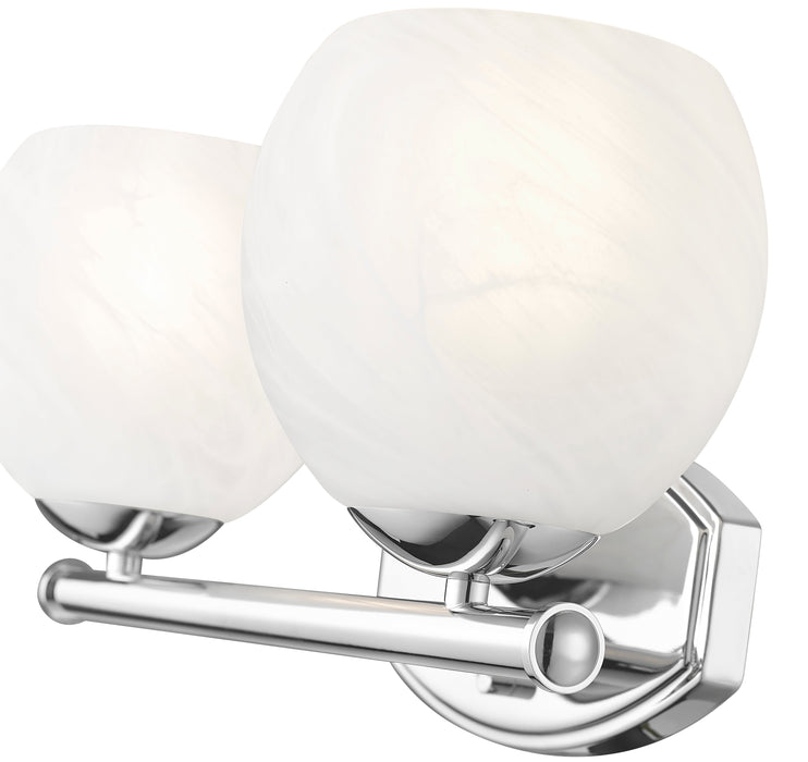 Vanity Z-Lite 1963-2V-CH Chrome Colette 2 Light Vanity Z-Lite