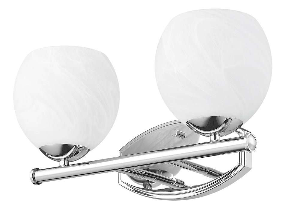 Vanity Z-Lite 1963-2V-CH Chrome Colette 2 Light Vanity Z-Lite