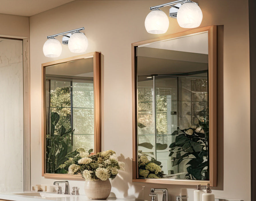 Vanity Z-Lite 1963-2V-CH Chrome Colette 2 Light Vanity Z-Lite