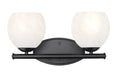 Vanity Z-Lite 1963-2V-MB Matte Black Colette 2 Light Vanity Z-Lite