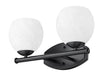 Vanity Z-Lite 1963-2V-MB Matte Black Colette 2 Light Vanity Z-Lite